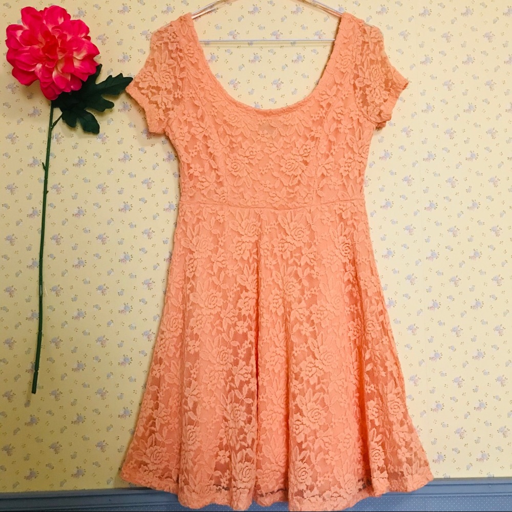 Fit and Flare Lace Dress Size L
